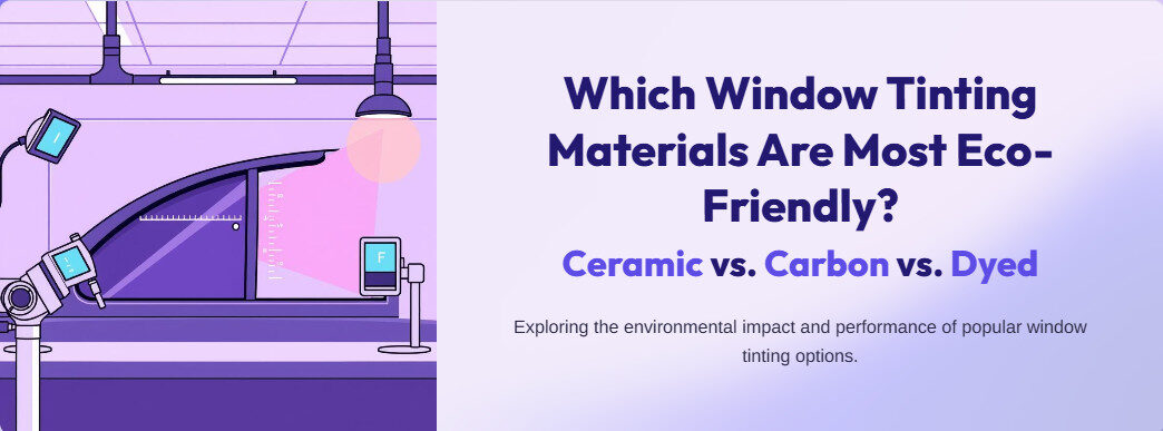 Window Tinting Materials are Most Eco-Friendly? Ceramic vs. Carbon vs. Dyed